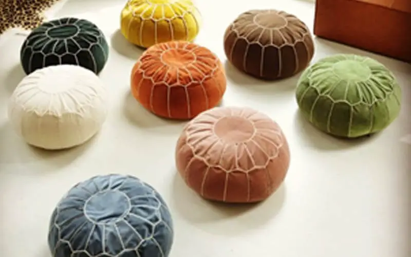 Some Poufs on a picture
